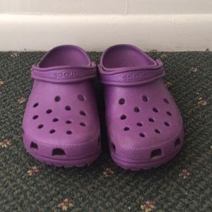 Purple crocs barely worn